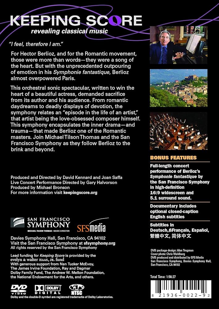 (未使用･未開封品)　Keeping Score : Berlioz Symphonie Fantastique [DVD] [Import] og8985z Amazon.com: Keeping Score - Berlioz: Symphonie Fantastique